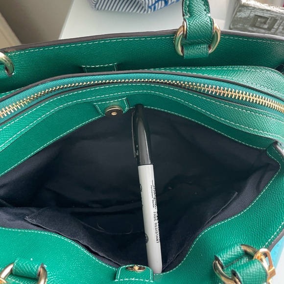 Coach Green Lillie Carryall with Purse Chain - Picture 7 of 8